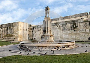 Fountain of Harmony in front of the Castle of Charles V, Lecce photo